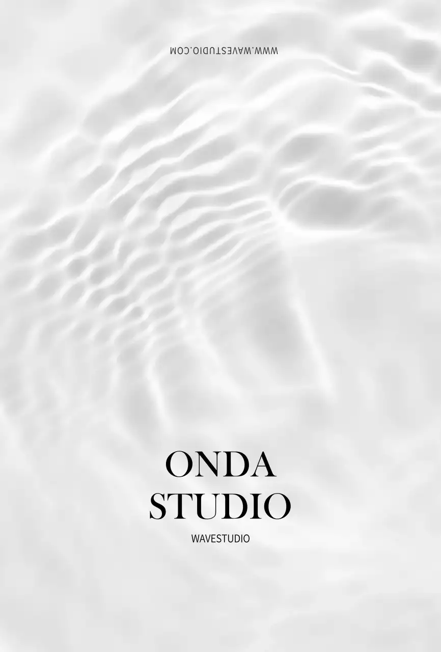 Wave Photography Studio semplice Cartella di prenotazione