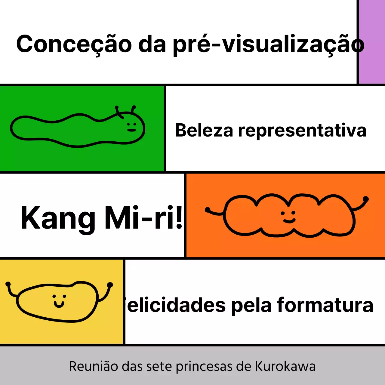 Mensagem colorida de graduação com ilustrações de linhas giras