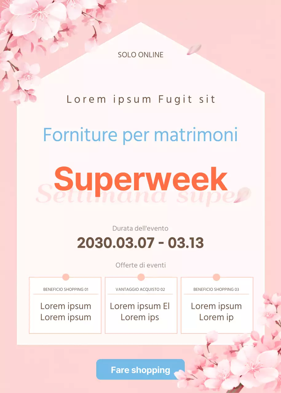 Eventi primaverili e matrimoniali in rosa e pastello