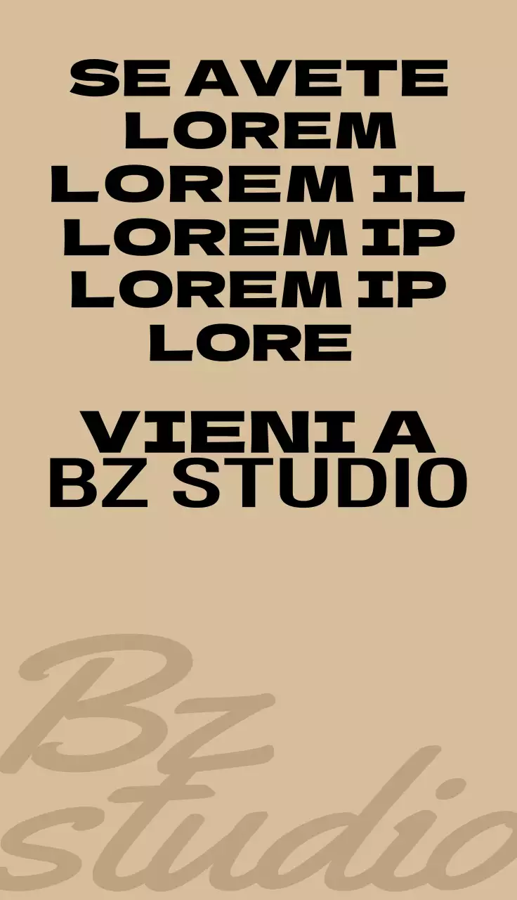 Design elegante con testi dai colori pacati e di classe