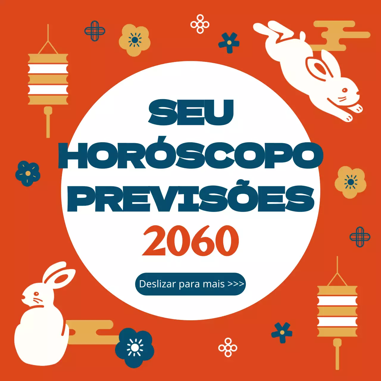 Conteúdo promocional para a fortuna do Ano Novo com um sentimento gráfico em tom dourado vermelho