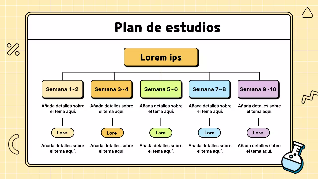 Simpática y colorida propuesta de plan de clase de ilustración científica