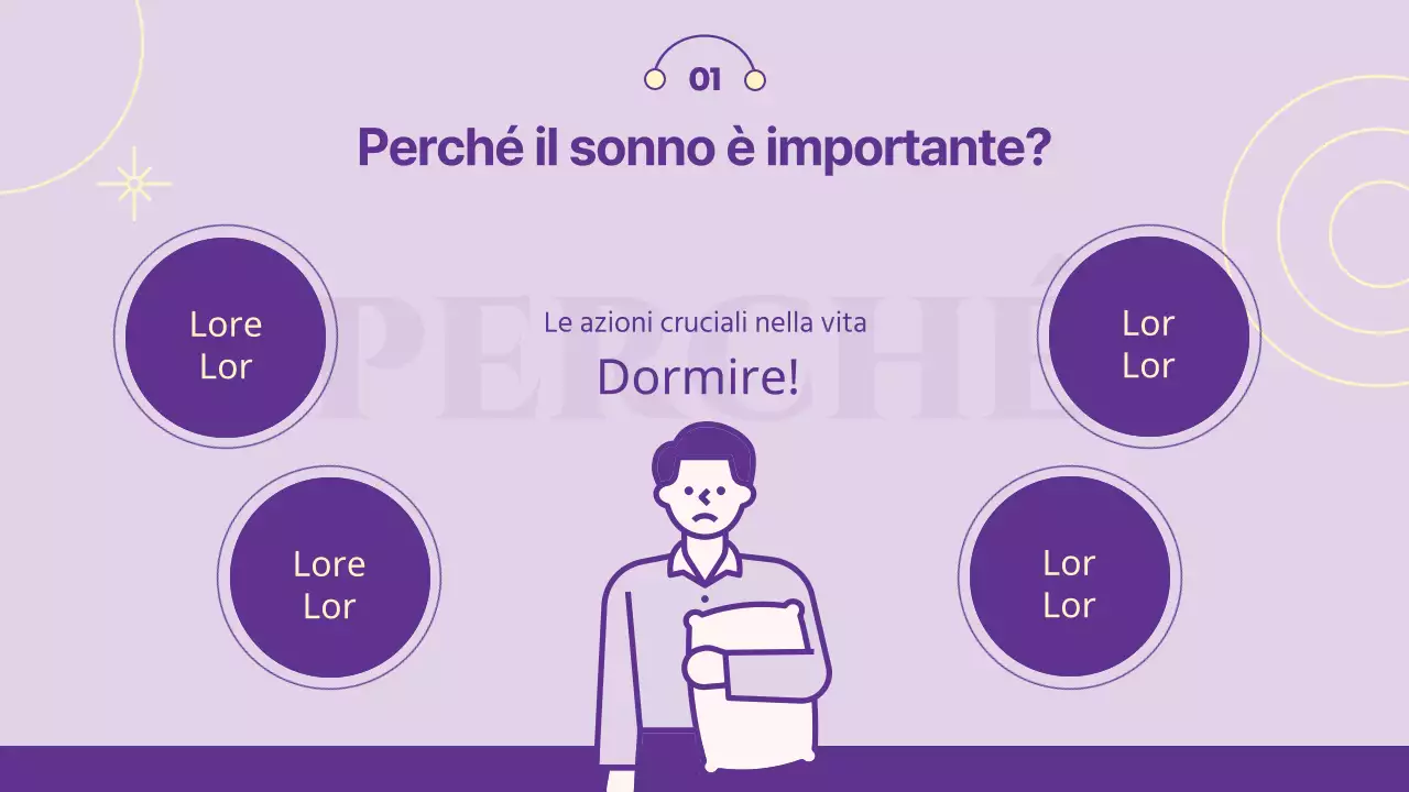 Lezione clinica sulle semplici abitudini del sonno di Mauve