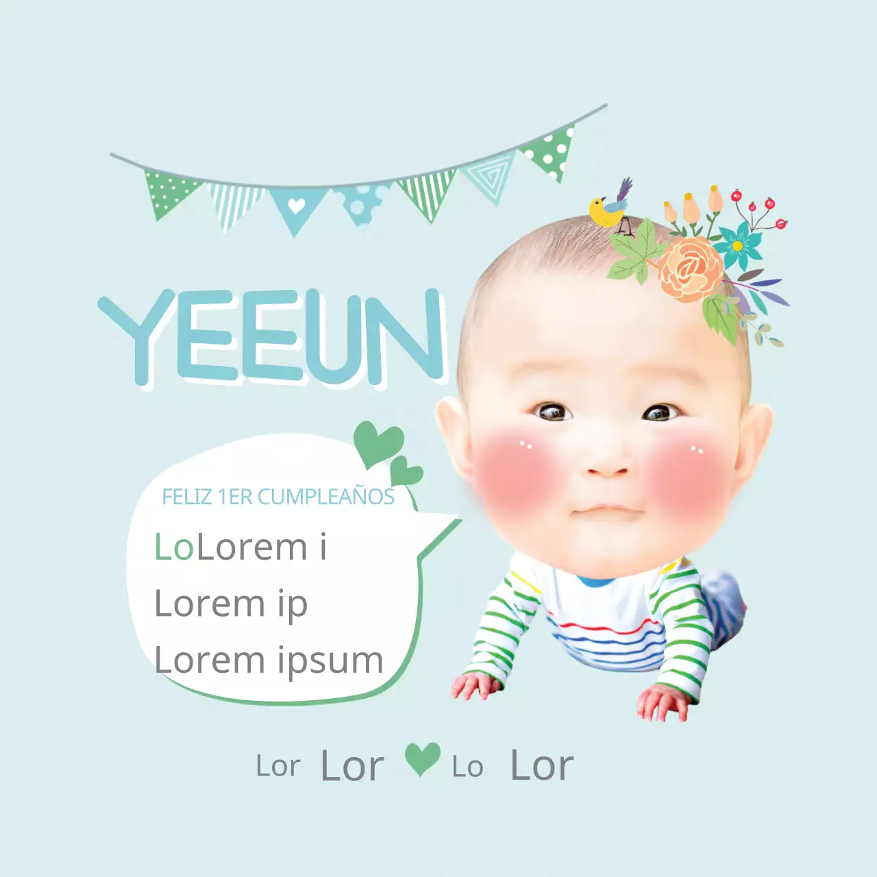 El primer cumpleaños de Ye Eun Yi