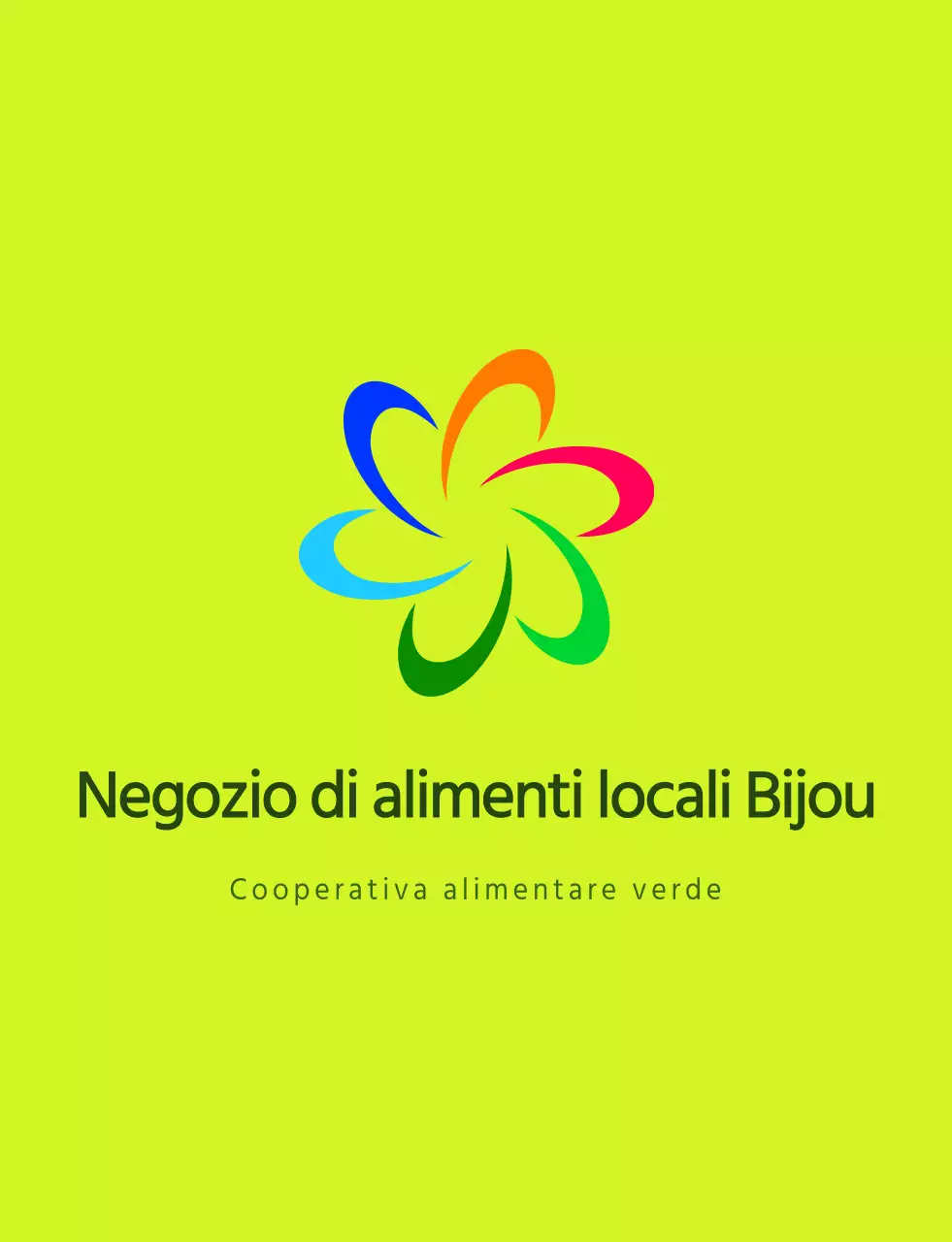 Logo moderno con simboli e testo in stile combinato con schema colorato e chartreuse per i dipendenti di un negozio di alimentari locale