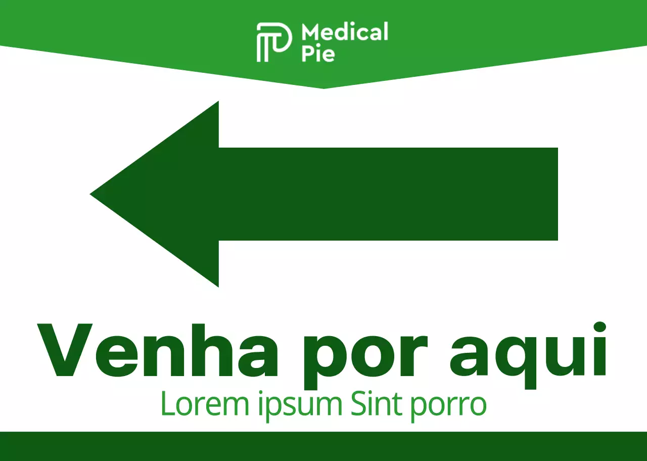 Combinação simples e clara de setas e texto em verde e verde lima Estilo de apresentação Direcções para o seminário
