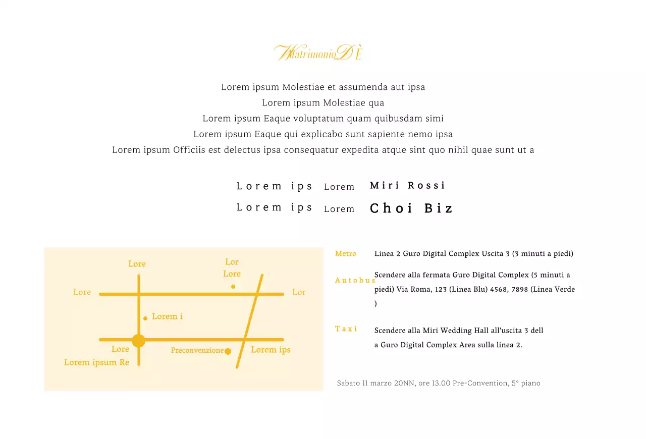 Partecipazioni di nozze con un concetto di curve morbide