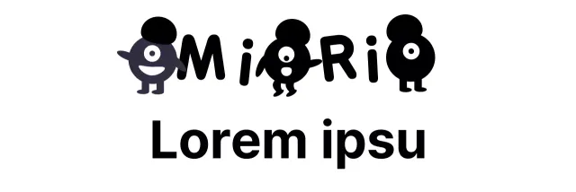 Stile di logo illustrato carino e semplice in nero per la promozione della scuola di lingua inglese