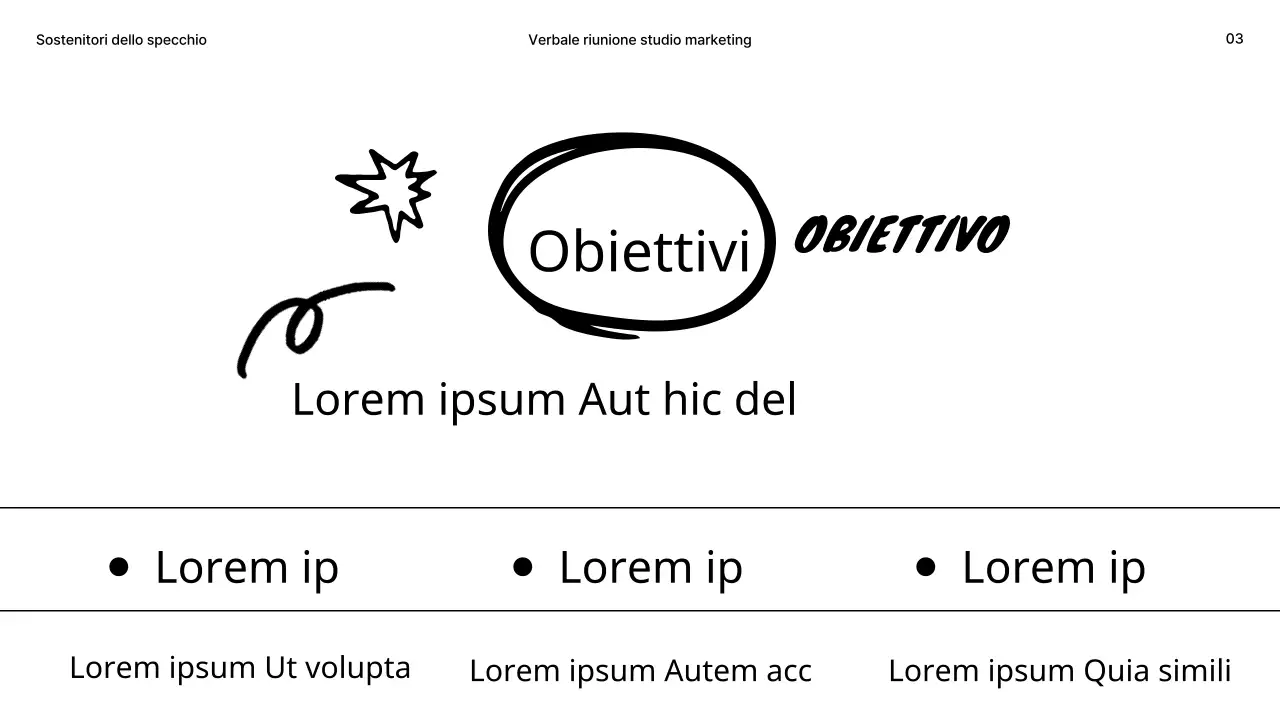 Minuti di studio in bianco e nero con concetto di scarabocchio