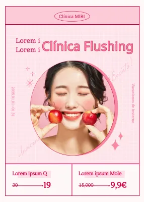 Evento de descuento para fotos y marcos de color rosa en un tratamiento de fósforo