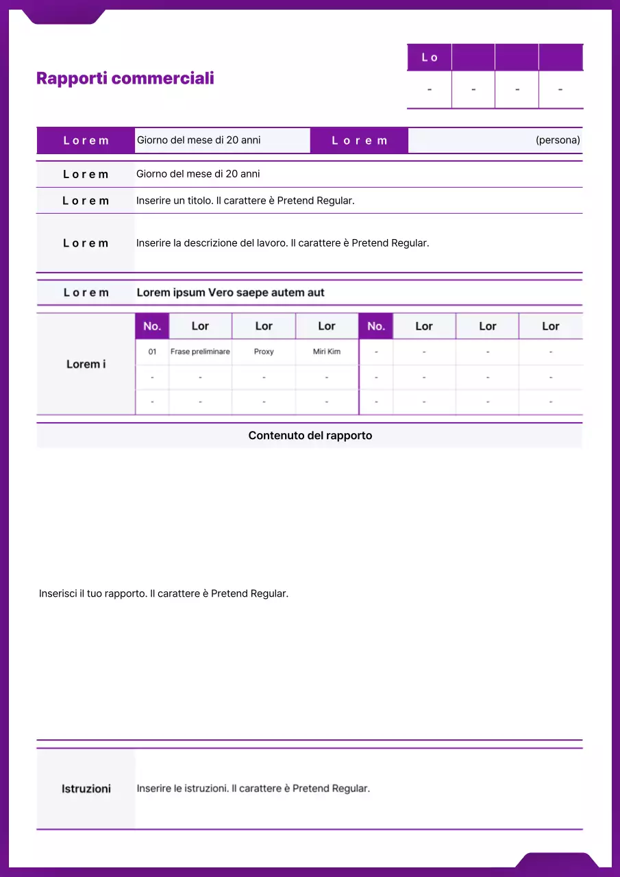 Semplice concetto di file in viola e bianco per un rapporto di lavoro