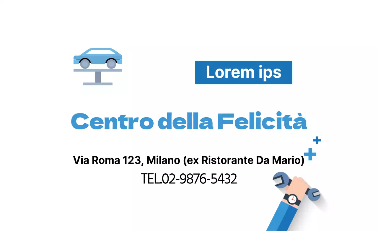 Stile di impaginazione del testo semplice e pulito in azzurro e blu navy Annuncio dell'apertura di Casenta