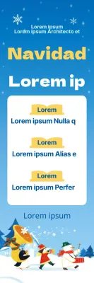 Banderín de Navidad de la Escuela Bíblica de la Nieve Azul Claro