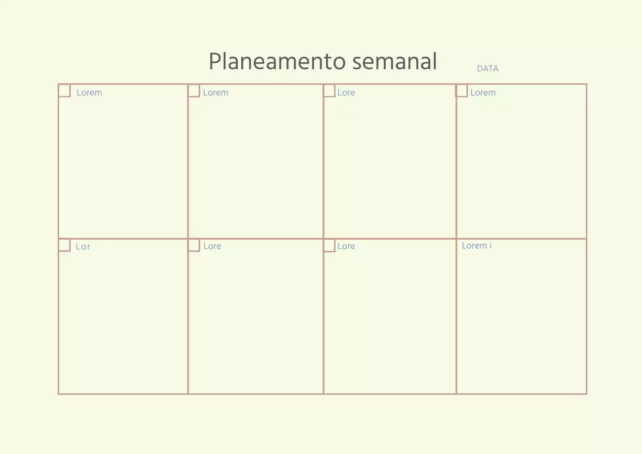 Agenda simples de linhas bege
