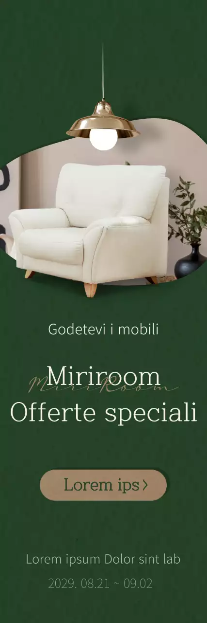 Risparmiate sugli interni in verde e marrone