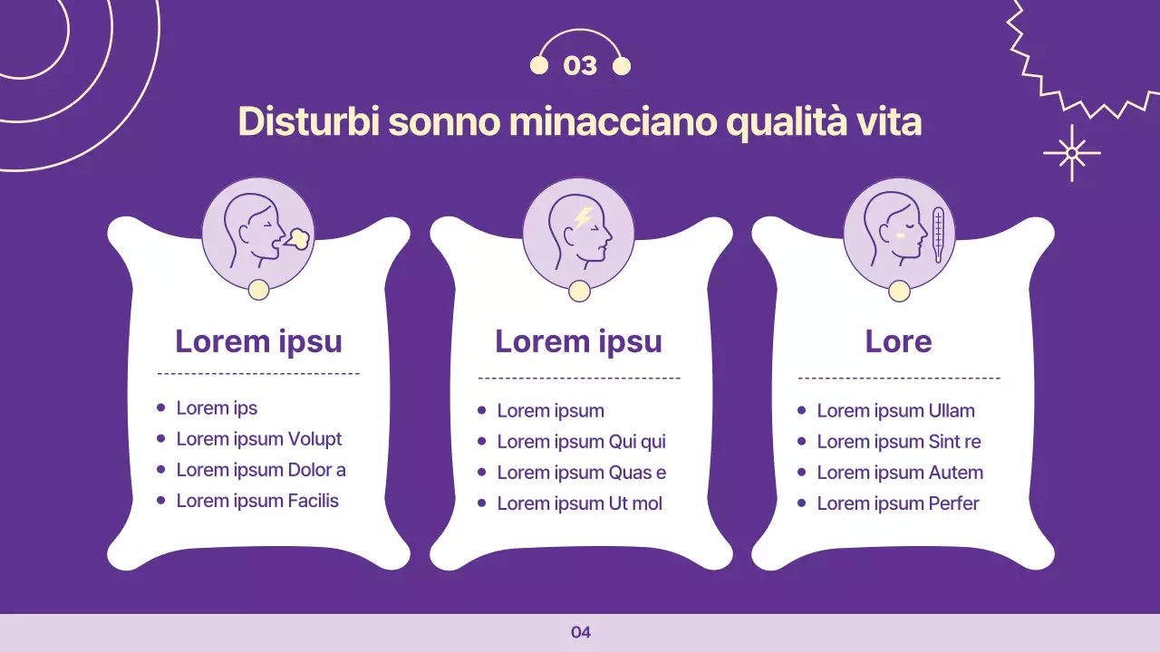 Lezione clinica sulle semplici abitudini del sonno di Mauve