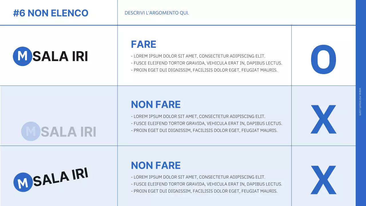 Semplice presentazione del marchio in blu e nero