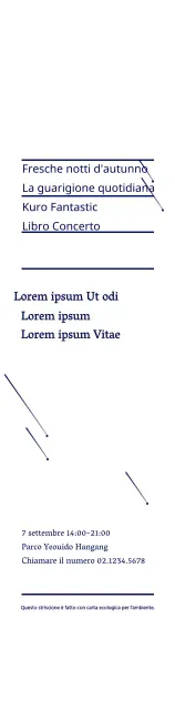 Blu navy semplice stella illustrazione stile libro Concerto annuncio informazioni