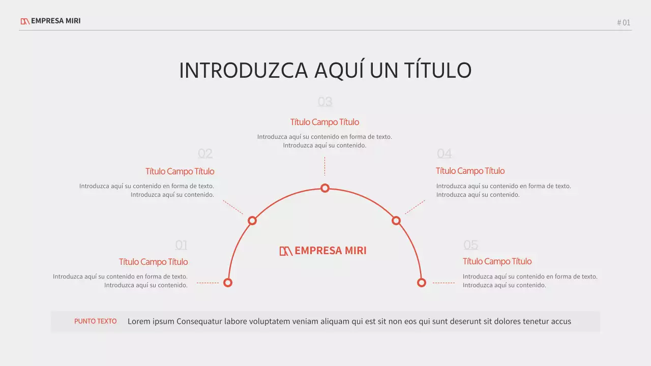 Un proyecto empresarial moderno en rojo y negro
