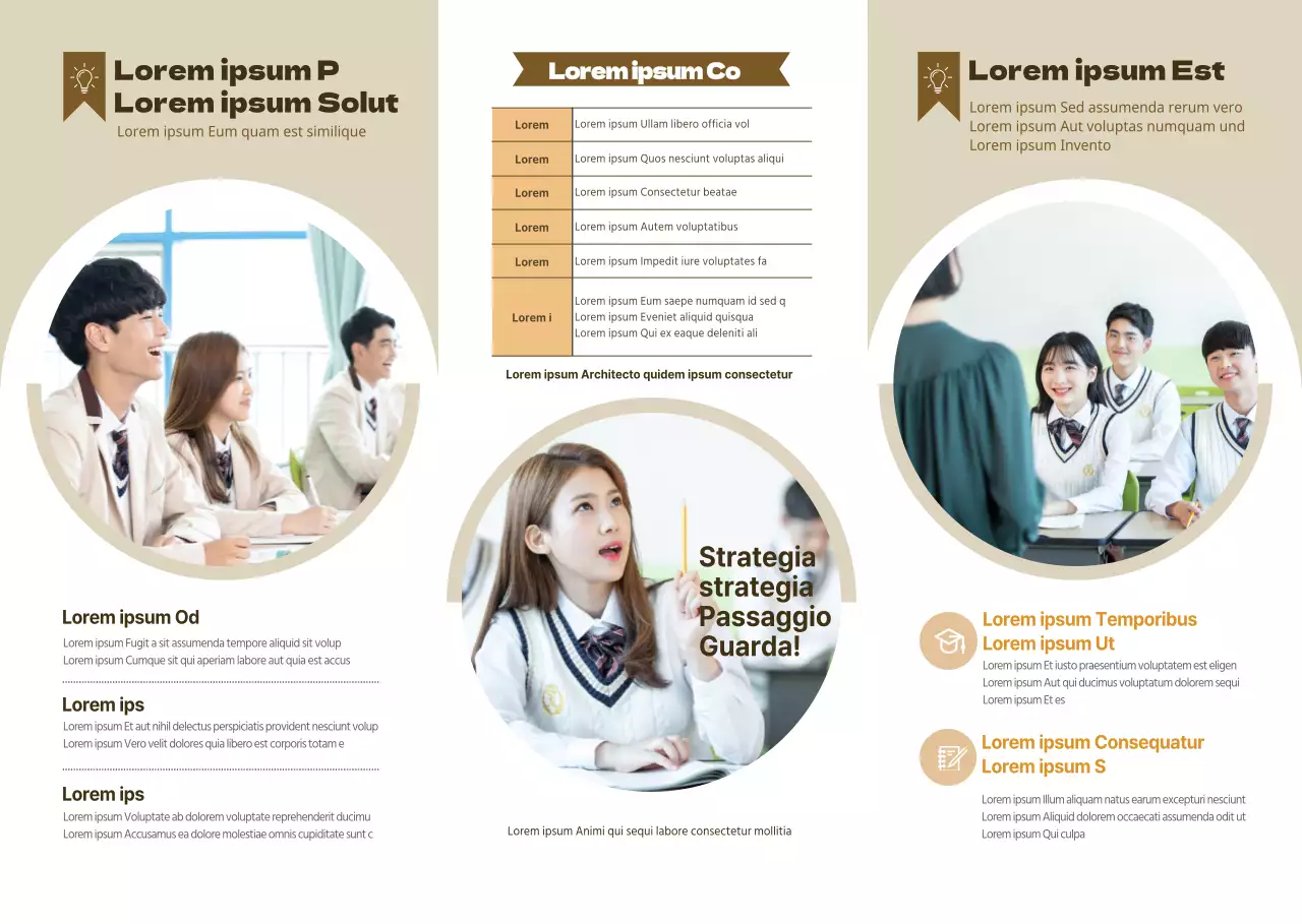 Introduzione all'insegnamento del tema del marrone nelle foto degli studenti