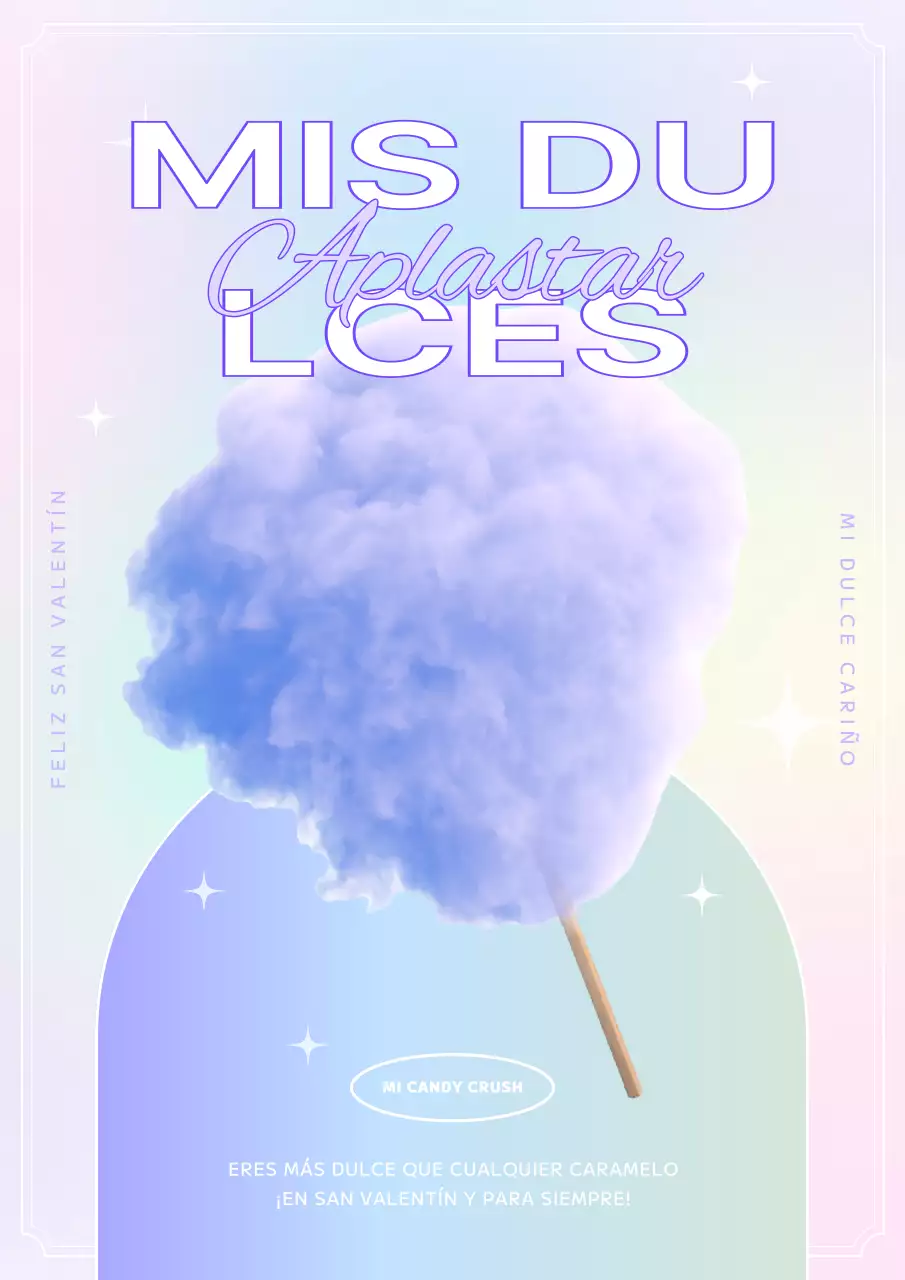 Día blanco holográfico en morado y azul claro