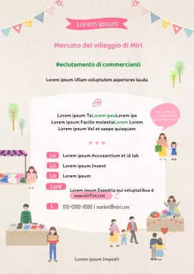 Cercasi venditori per il mercato delle pulci rosa caldo