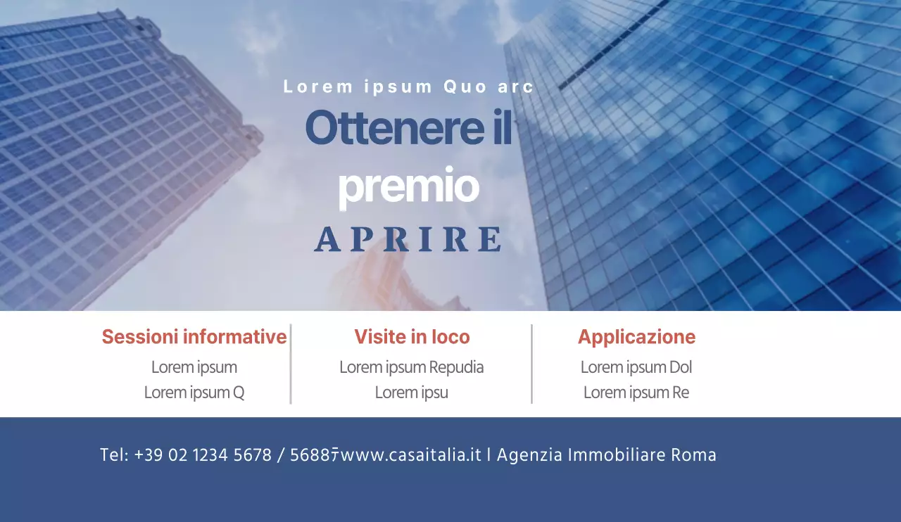 Vendite di appartamenti a luci blu e design promozionale