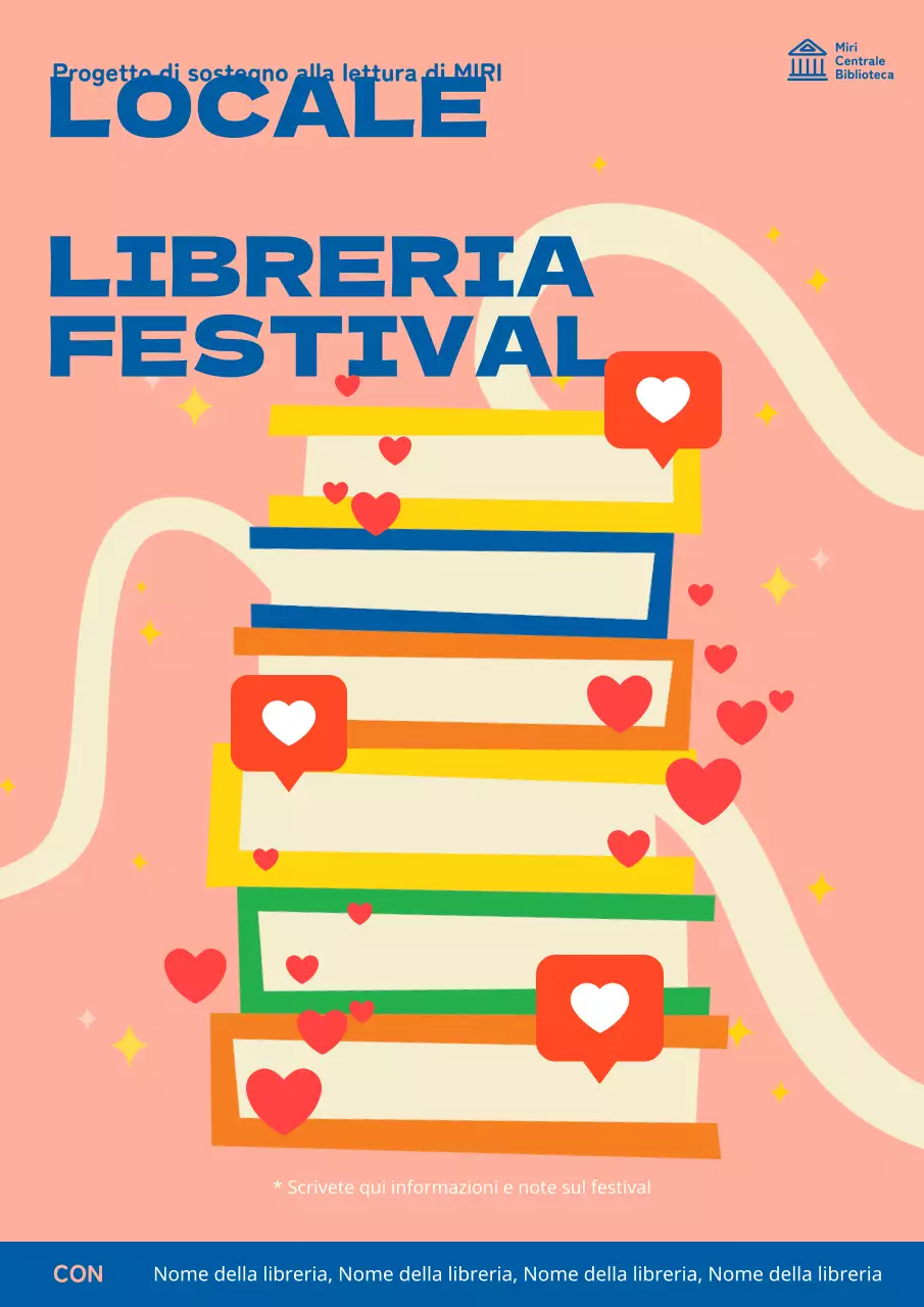 Simpatico poster promozionale rosa