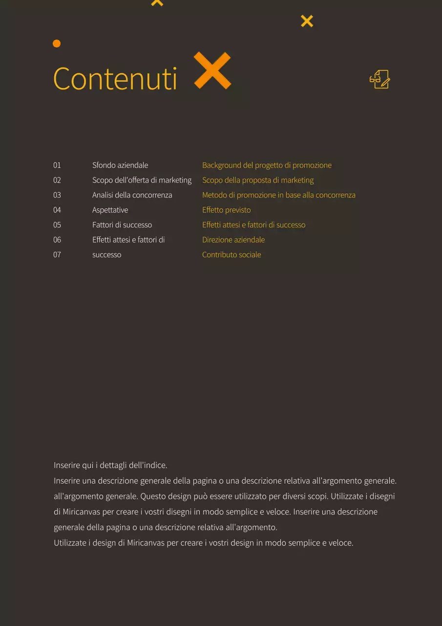 Proposta di marketing aziendale semplice e fresca in giallo e marrone