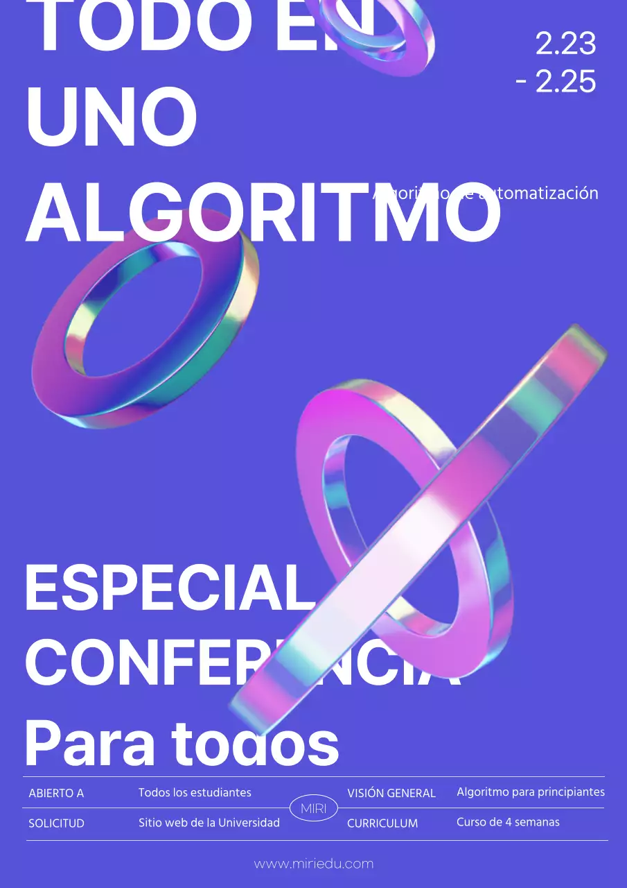 Curso intensivo de algoritmos sencillos en morado
