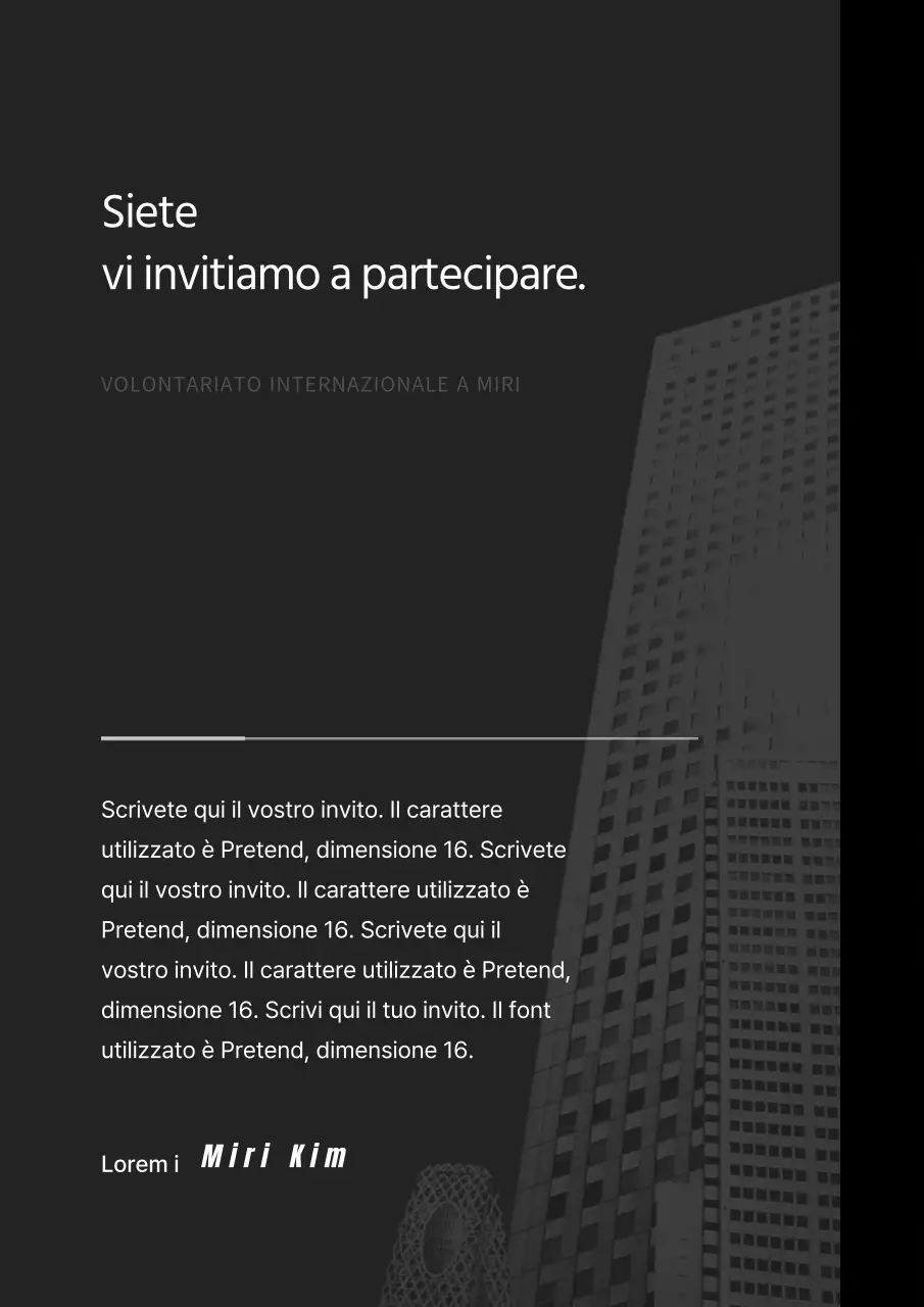Una semplice riunione generale di Capodanno in nero e grigio