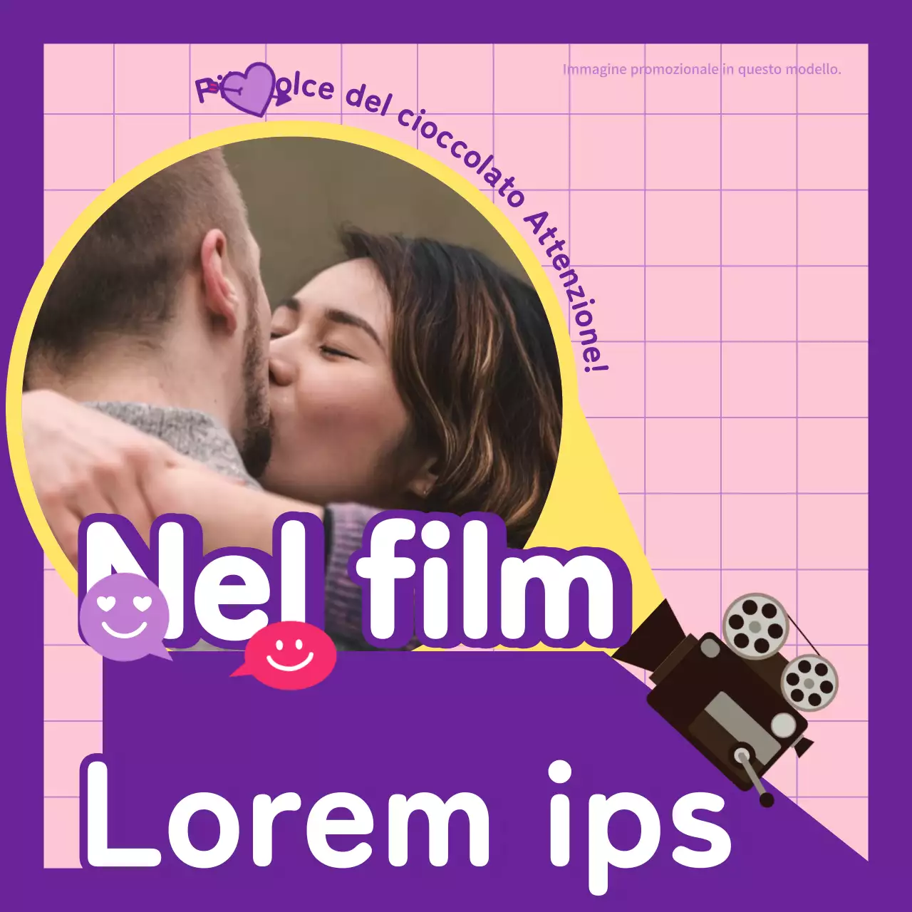 Basato su un concetto di film romantico viola