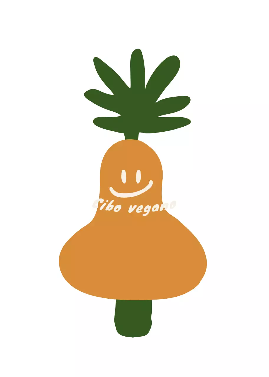 Guida ai prodotti vegani ecologici con illustrazioni concettuali organiche minimaliste arancioni e verdi