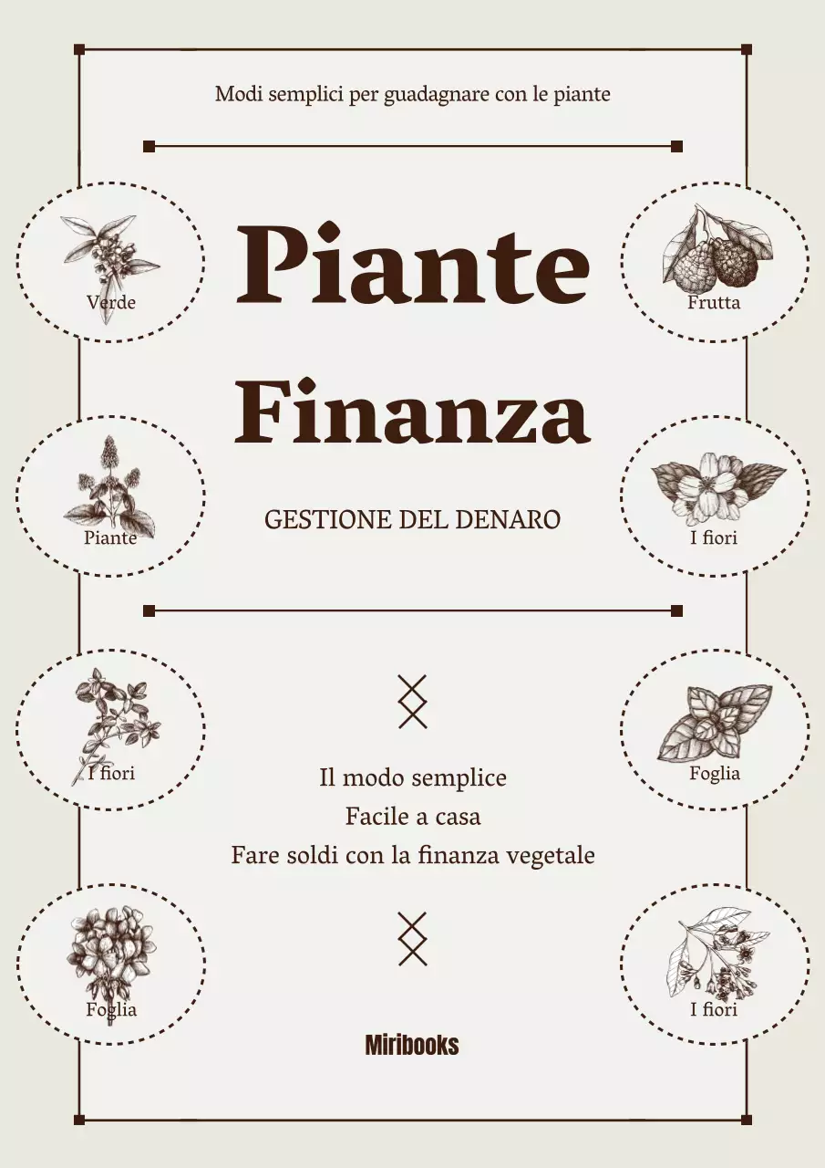 Finanza vegetale in beige