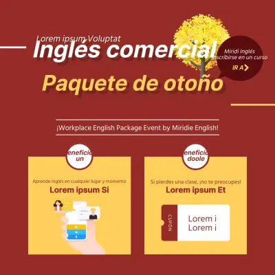 Paquete de Otoño de Inglés para el Trabajo