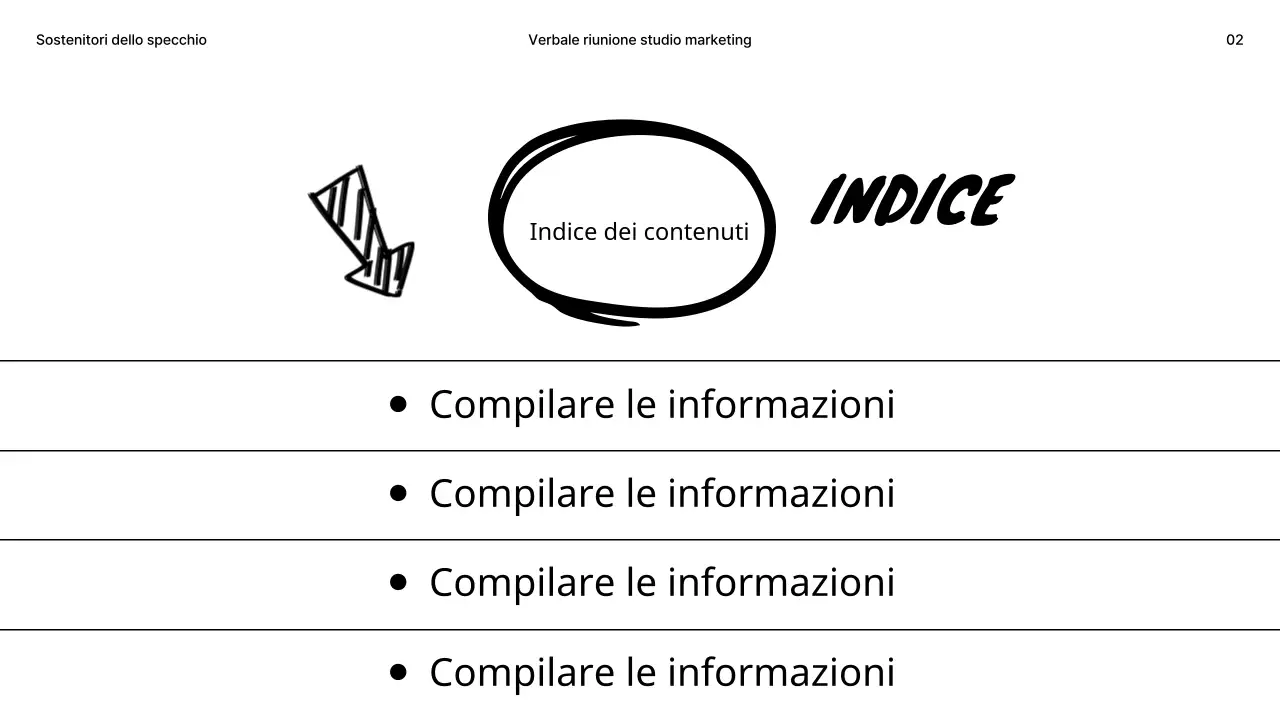 Minuti di studio in bianco e nero con concetto di scarabocchio