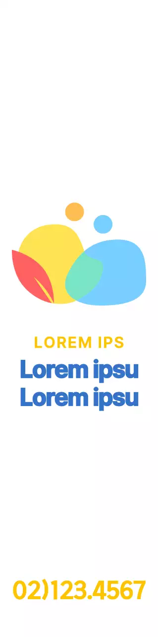 Logo rotondo e semplice con simbolo umano e combinazioni di colori vivaci Promuovete e vendete il vostro centro di cura