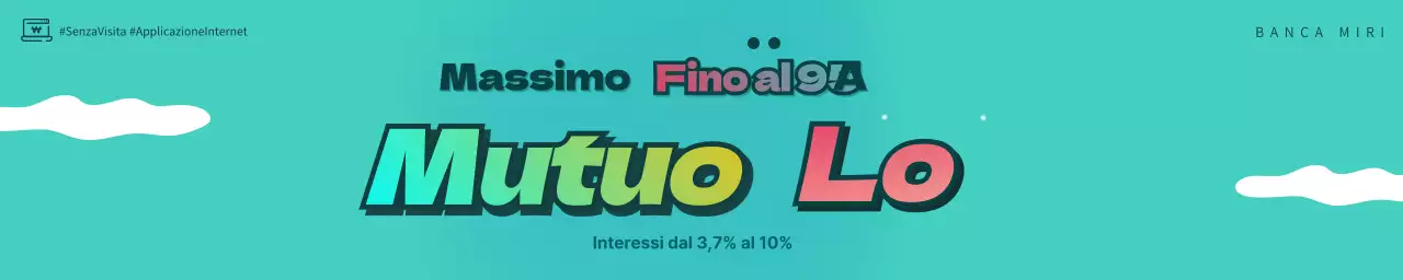 Video banner animato gif ipotecario azzurro e rosa