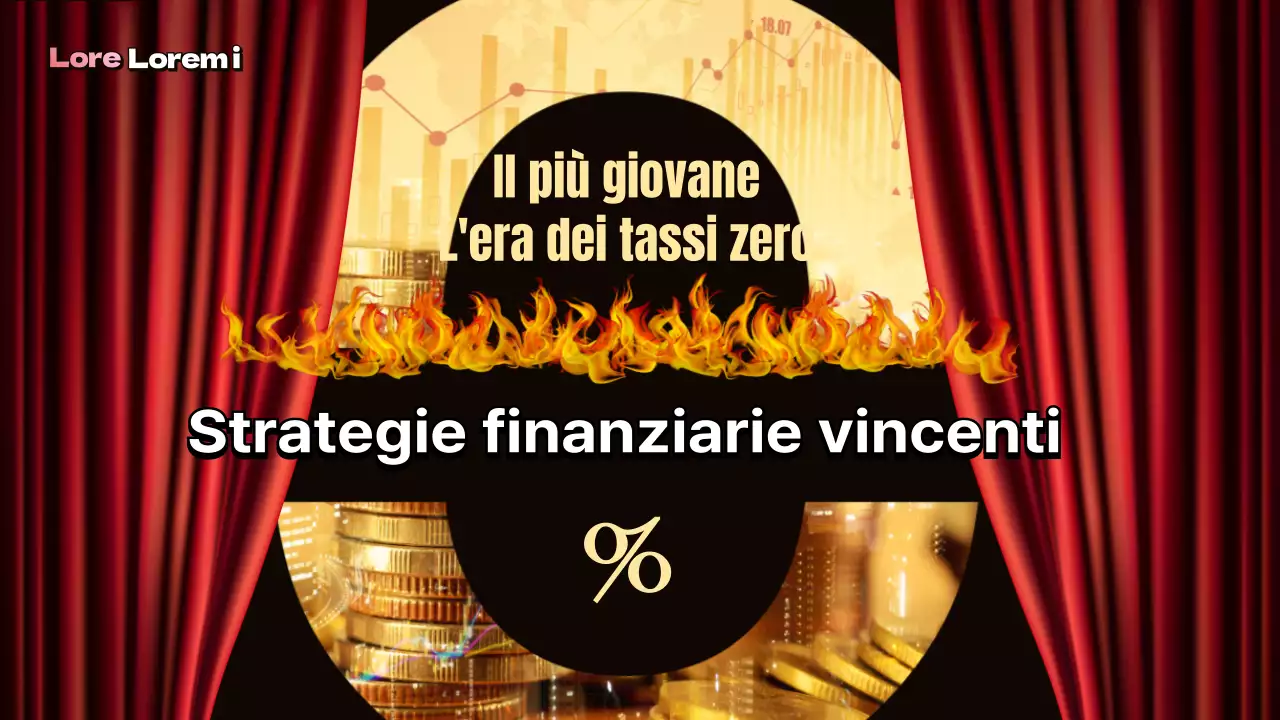 Strategie finanziarie a tema sipario rosso e giallo