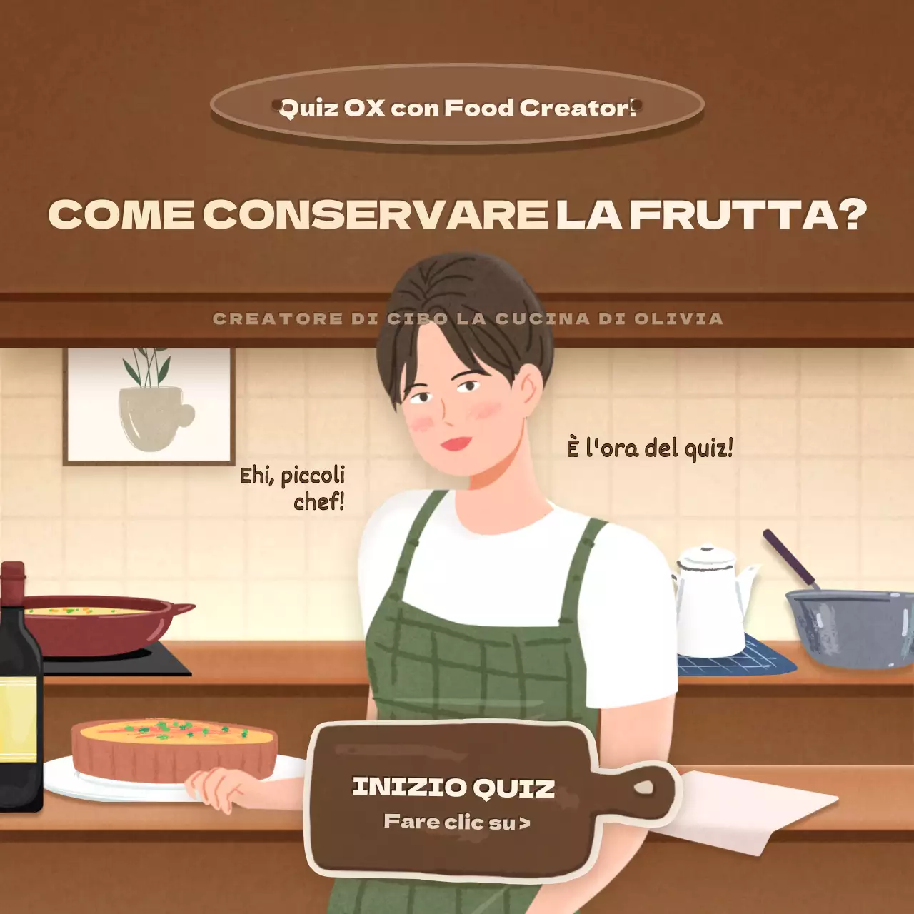 Quiz sul concetto di illustrazione marrone ed emozionale di overkill