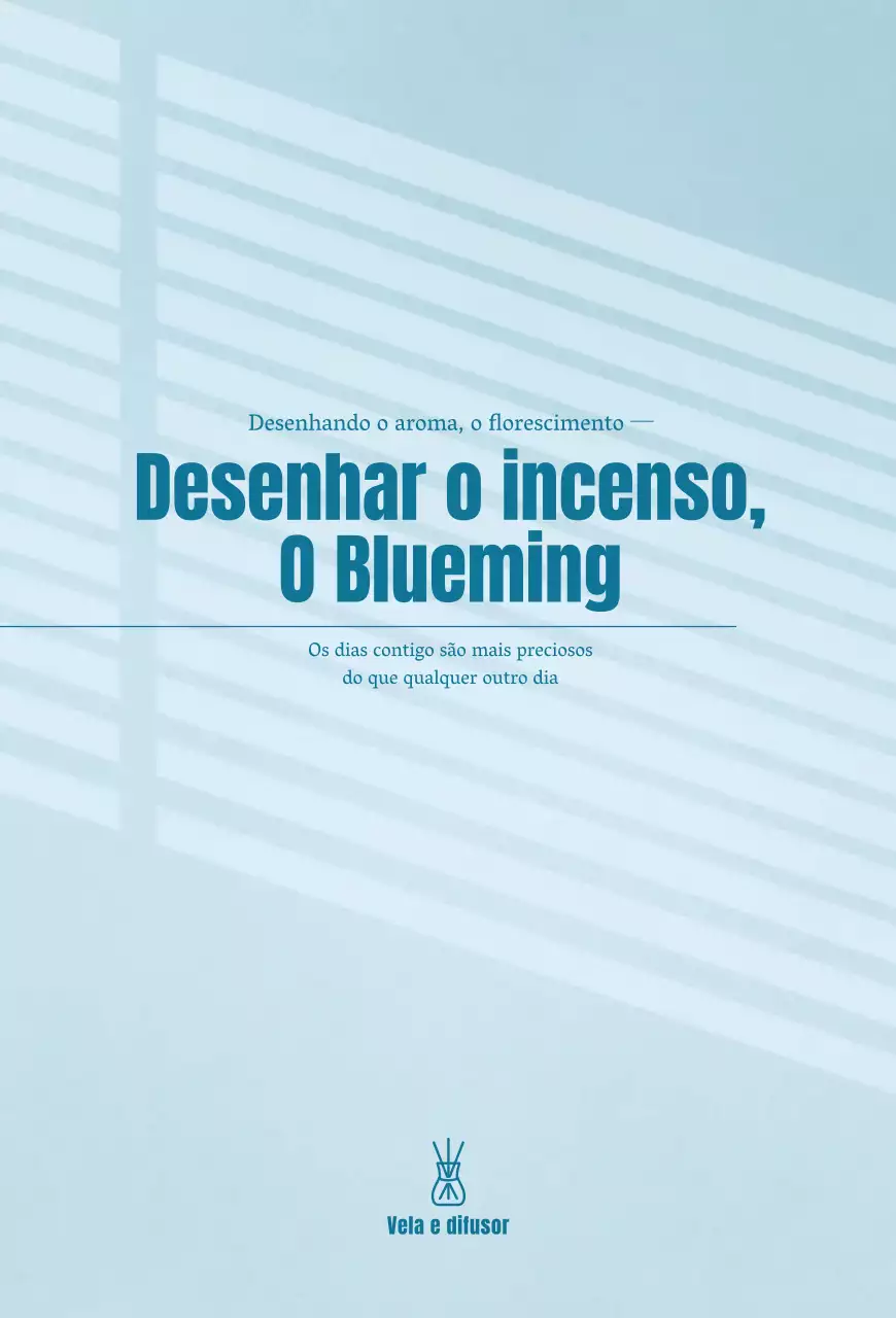 Difusor elegante em azul claro Directrizes da marca Conceção da documentação
