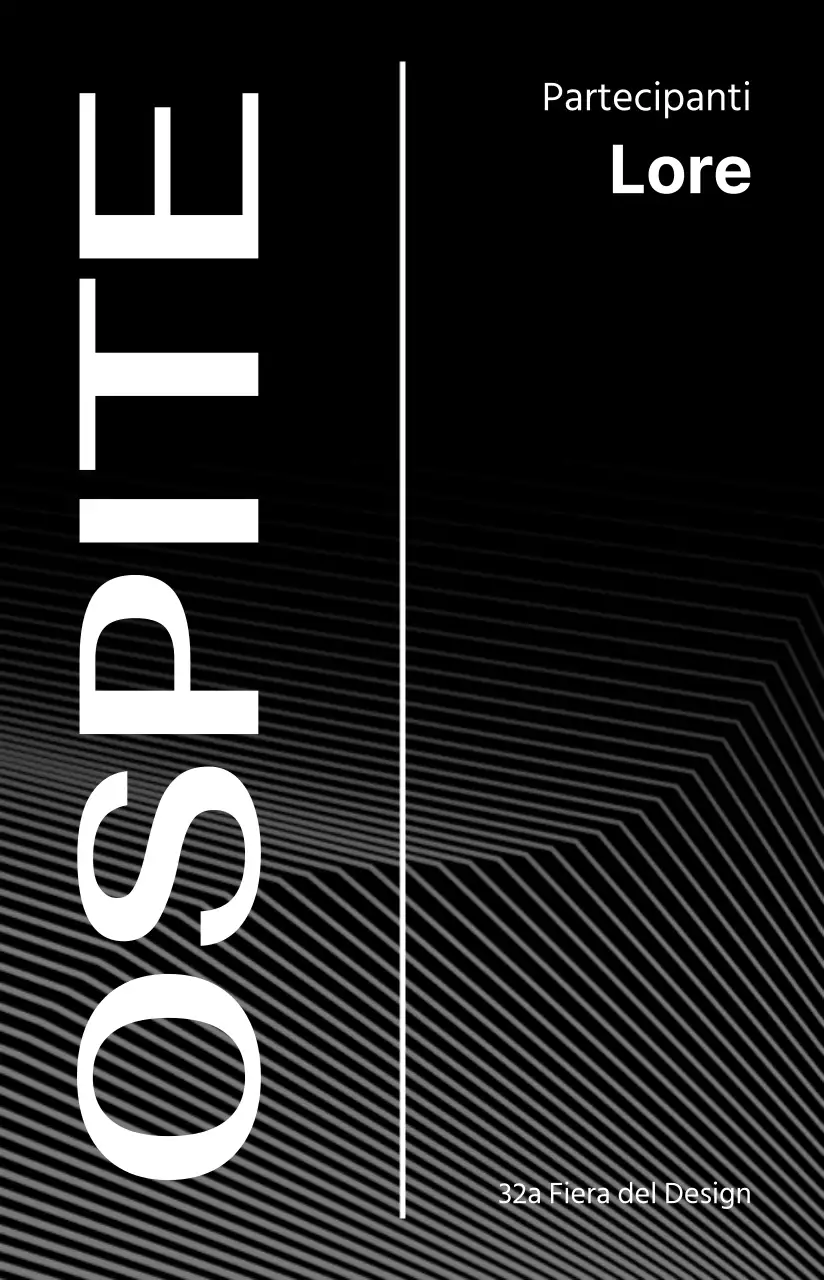 Organizzatori di eventi con un design incentrato su linee e forme