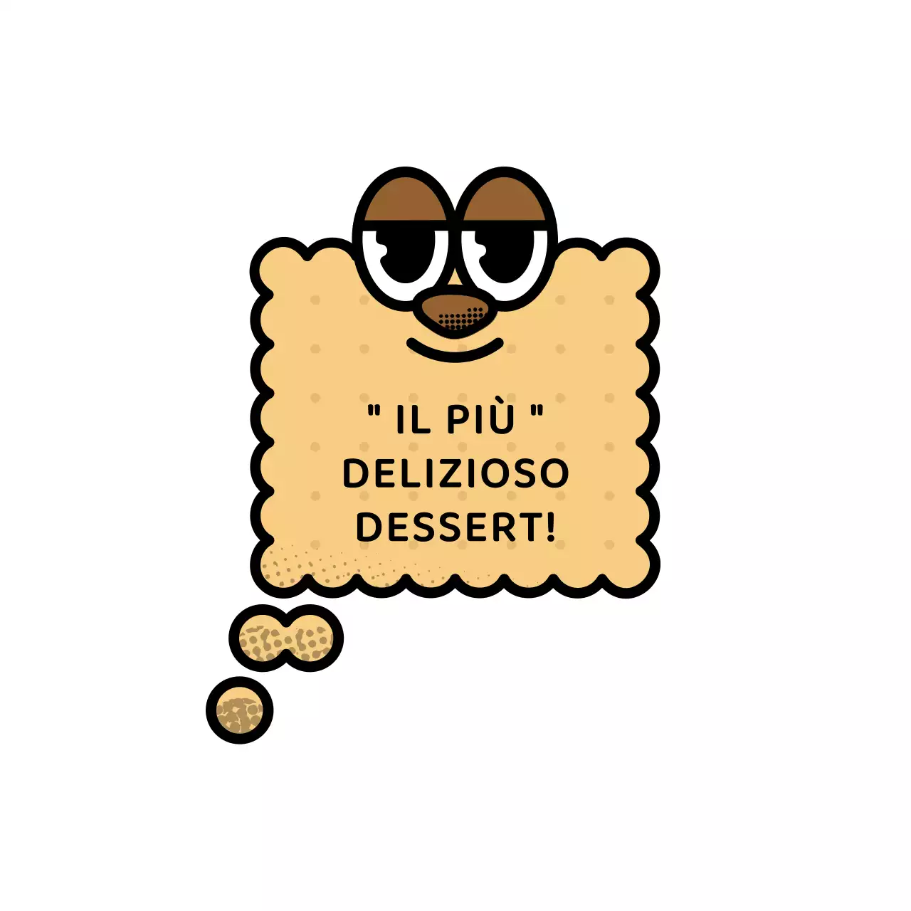 Una serie di simpatici e trendy biscotti e tazze in stile caffetteria