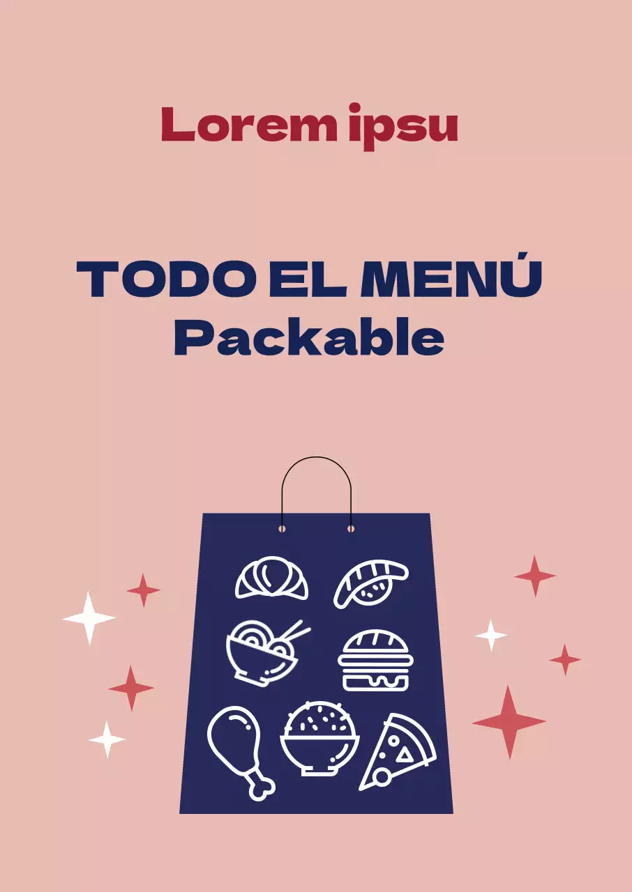 Rosa Azul Marino Ilustración Corona Distancing Store Packaging