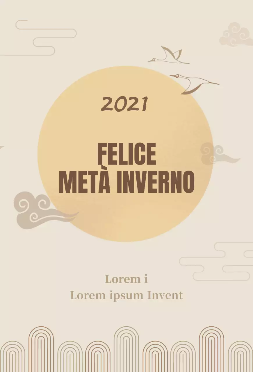 Una cartolina autunnale beige