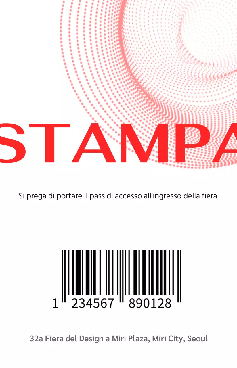 Organizzatori di eventi con un design incentrato su linee e forme