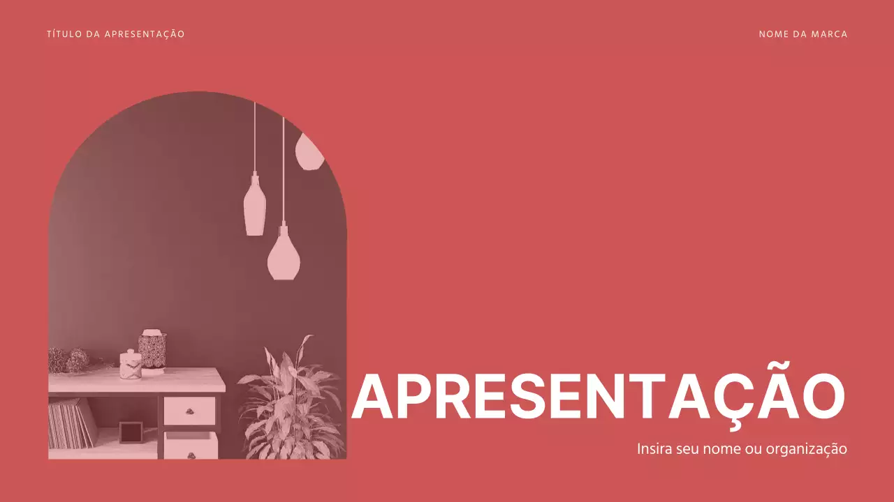 Apresentação de diferentes esquemas em tons de vermelho calmantes