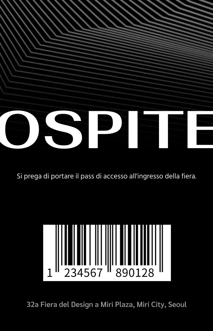 Organizzatori di eventi con un design incentrato su linee e forme