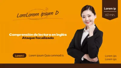 Orange Brown Comprensión de lectura en inglés en línea