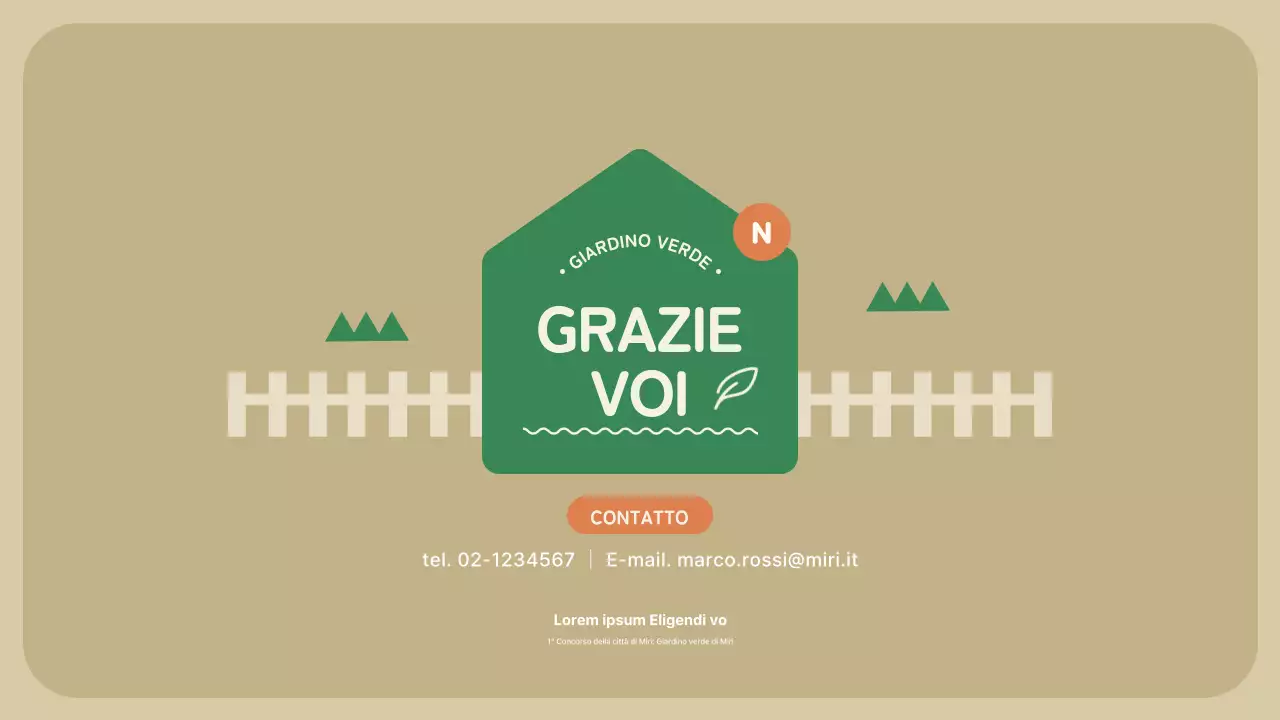 Proposta di concorso per il giardino di rivitalizzazione della comunità verde e arancione